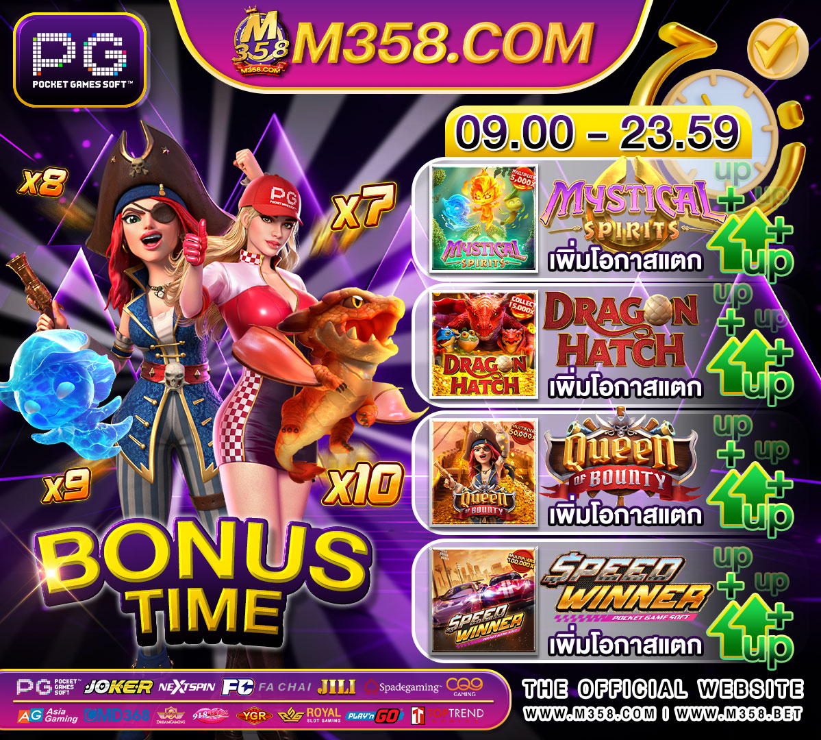 various casino games